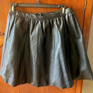 Vegan Leather A-line Skirt